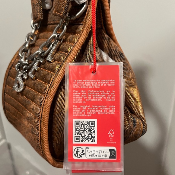 Diesel D-Vina Shoulder Bag Denim - Picture 4 of 8